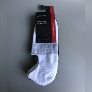 NWT! Lululemon Power Stride No-Show Sock with Active Grip *3 Pack